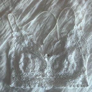 Free People lace bralette.